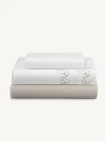 Juego de Sábanas ALFI de Algodón  Beig – Clara Vidal - Imagen 2