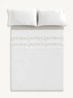 Juego de Sábanas ALFI de Algodón  Beig – Clara Vidal - Imagen 3