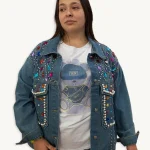 Chaqueta Vaquera “Starlette” con Pedrería – Talla 52