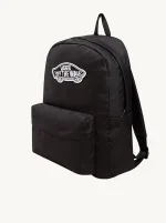 Mochila Vans Old Skool Drop "Off The Wall" | Negra, Naranja, Roja - Imagen 2