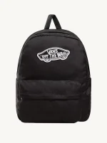Mochila Vans Old Skool Drop "Off The Wall" | Negra, Naranja, Roja - Imagen 3