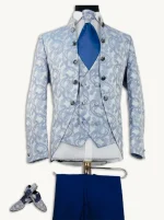 Traje de boda novio Alexander elegante y juvenil en color azul o crema – Estilo ceremonia exclusivo - Imagen 2