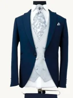 traje de boda novio gentelman azul marino