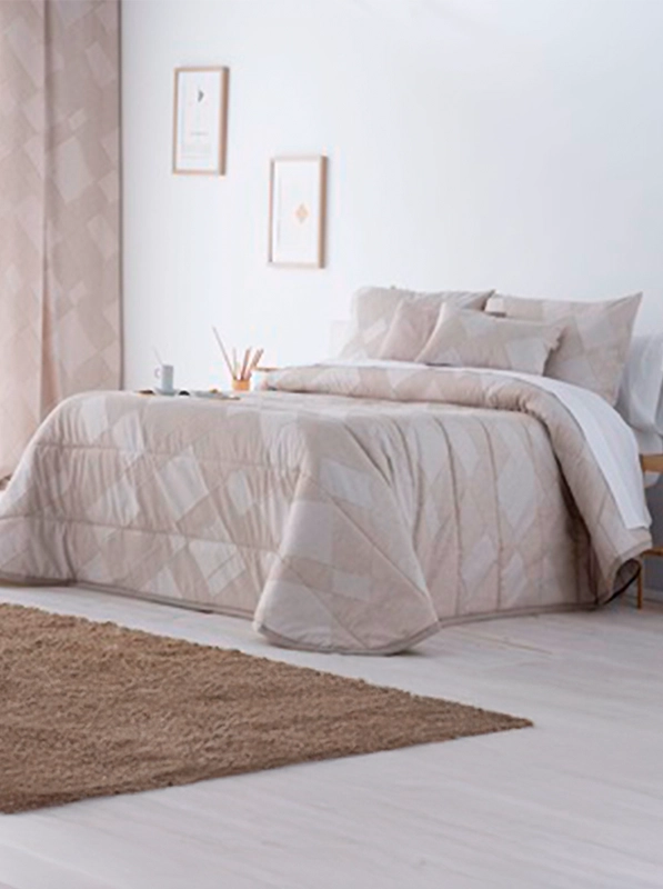 edredon cama zaran lino 150