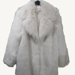 abrigo blanco pelo largo
