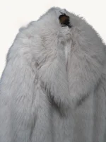 abrigo de pelo largo crudo