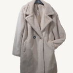 abrigo largo con solapa fiesta