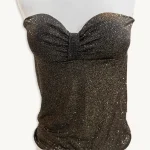 top de fiesta palabra de honor color bronce