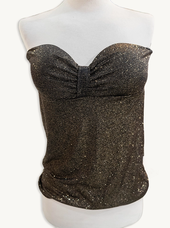 top de fiesta palabra de honor color bronce