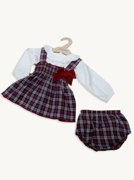 vestido cuadritos navidad