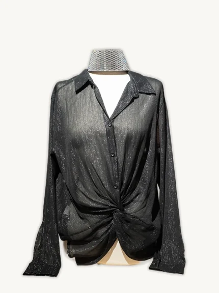 blusa de fiesta negra