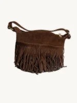 bolso pequeño antelina flecos