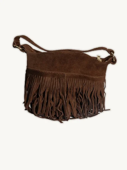 bolso pequeño antelina flecos