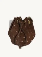 Bolso Bombonera Antelina con Tachuelas - Colores y Estilo - Imagen 2