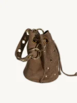 Bolso Bombonera Antelina con Tachuelas - Colores y Estilo - Imagen 3