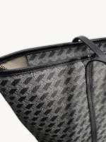 Bolso Grande Estampado Shopper con Cartera a Juego - Beig/Burdeos/Gris - Imagen 2