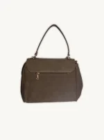 Bolso Grande Patchwork Antelina y Piel | Burdeos y Marrón | Estilo Versátil - Imagen 3