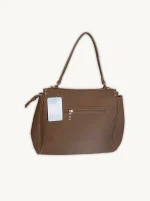 Bolso Grande Patchwork Antelina y Piel | Burdeos y Marrón | Estilo Versátil - Imagen 5