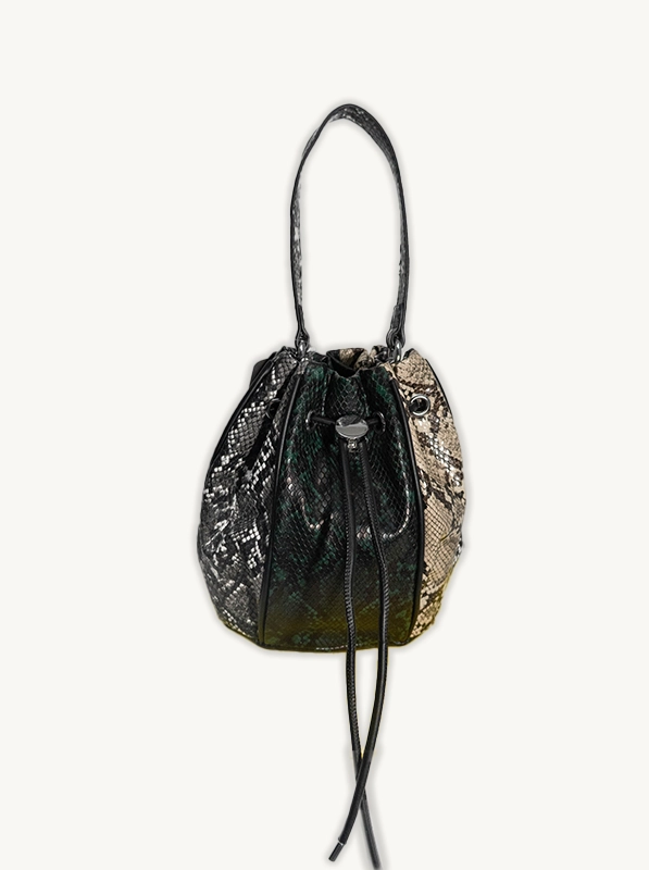 bolso bombonera tricolor verde