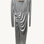 Vestido de fiesta plateado