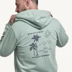 Sudadera Verde Beach Vibes Hombre y Niño 1