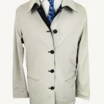 gabardina de hombre reversible a