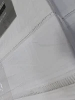 Juego de sábanas algodón blanco con vainica Victoria - Imagen 4