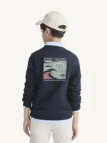 sudadera street monkey azul marino hombre , adolescente y niño