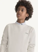 Sudadera beige hombre y niño con diseño geométrico Mister Monkey - Imagen 2