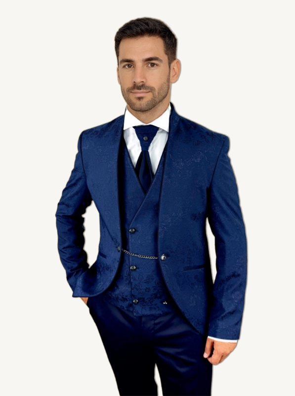 traje de BODA novio azul marino CRISTOFER