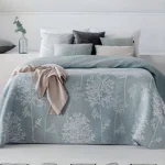 colcha verano reversible piqué verde lilit 1