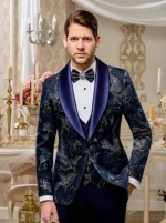 Traje de novio Mark elegante en beige ó azul - Imagen 2