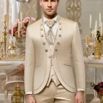 traje de novio elegante beige MARK córdoba